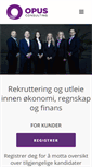 Mobile Screenshot of opus-consulting.no