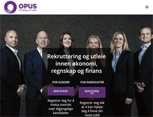 Tablet Screenshot of opus-consulting.no